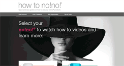 Desktop Screenshot of howtonono.com